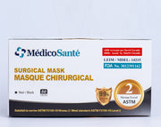 Masque Médical ASTM NIVEAU 2 - Noir