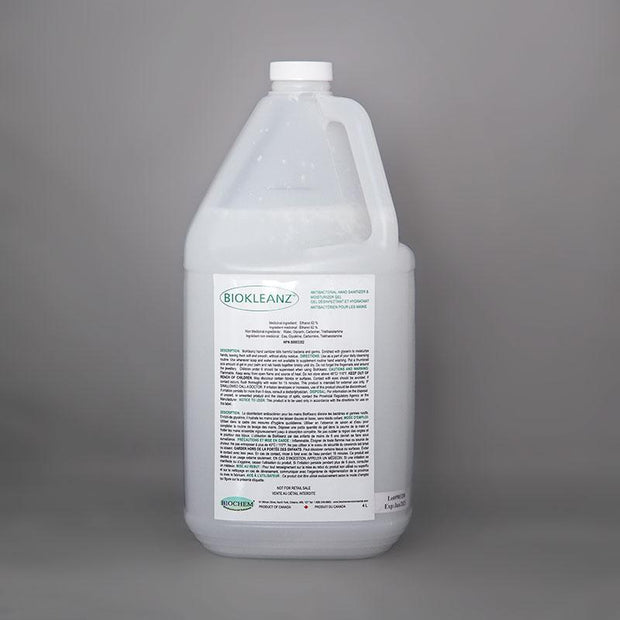 désinfectant pour les mains en gel BioKleanz 4L