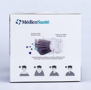 Surgical Mask ASTM Level 2 Black by MédicoSanté